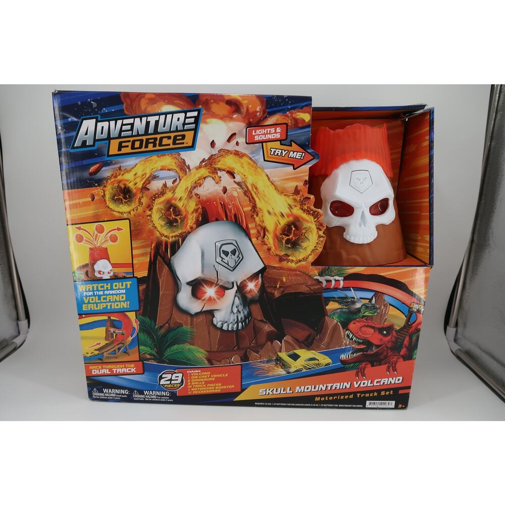BRAND NEW Adventure Force 29-pc Skull Mountain Volcano w/ Lights and Sound, 3+